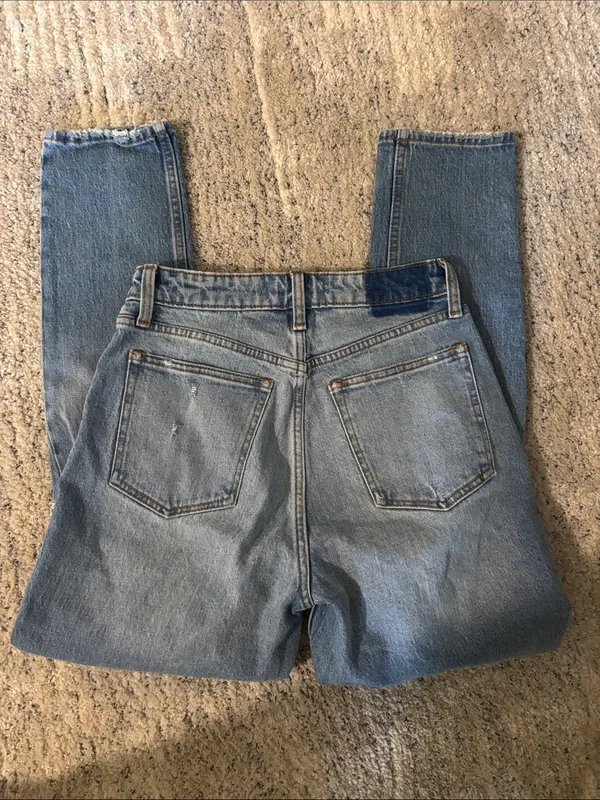 Abercrombie & Fitch Curve Love The‎ Skinny High Rise Distressed Jeans Size 26 - Image 6