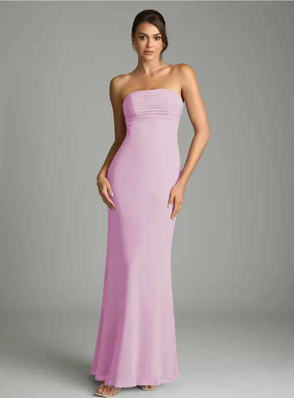 Azazie Chiffon Dress - Image 3