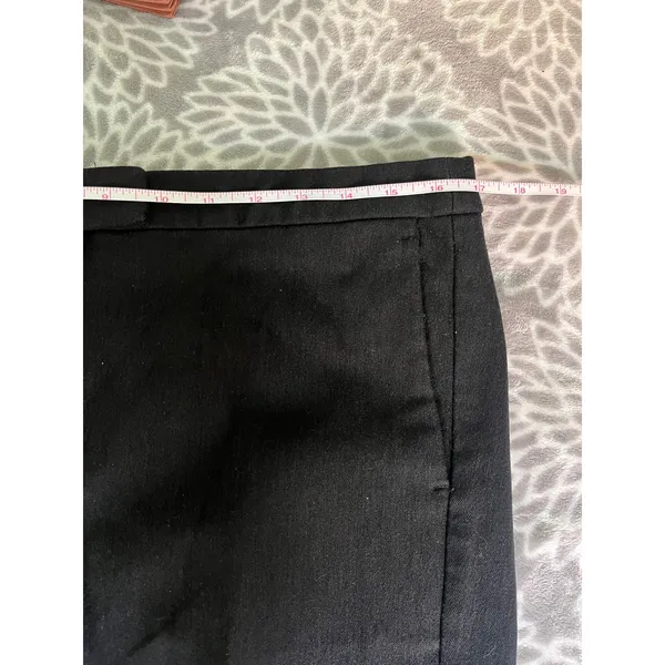 J.Crew Ryder Black Slim Straight Pants Womens‎ 10 Mid Rise Work Trousers Office - Image 6