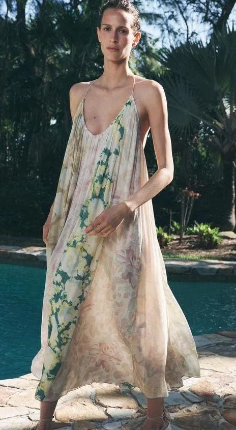 Zara Floral Halter Dress flowy summer casual vacation bohemian - Image 20