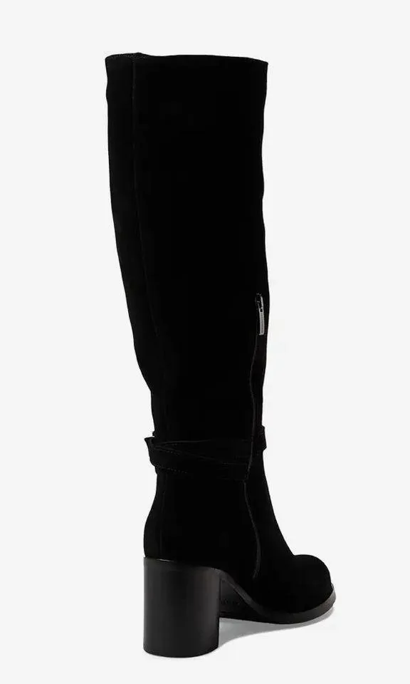 NWT La Canadienne Paul Buckled High Heel Boots, Black Size 7.5M New in Box $650 - Image 5
