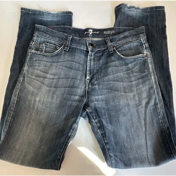 7 For All Mankind Jeans size 33 Blue Austyn Regular Fit Straight Leg Stretch - Image 11