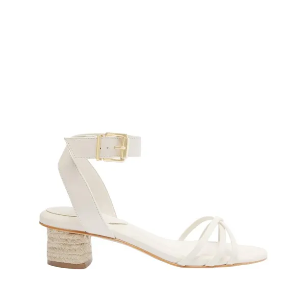 Schutz Womens Alexandra Mid Block Sandals Pearl Off White 8.5B - Image 10