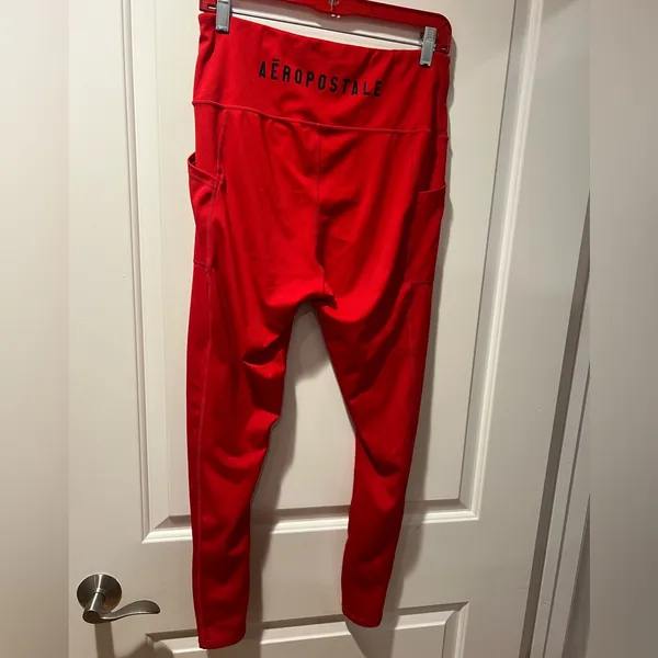 XL Aeropostale Women's Red gym leggings - Image 2