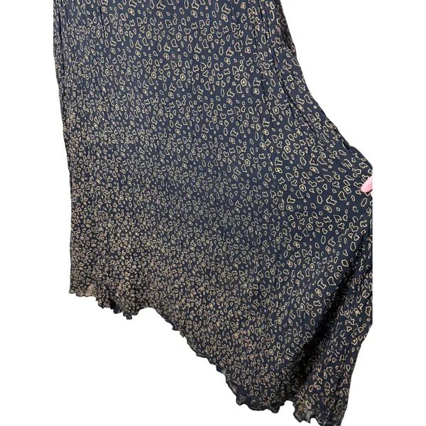 Lolette‎ Woman Black Tan Abstract Print Rayon Sleeveless Maxi Dress Plus Size 1X - Image 2