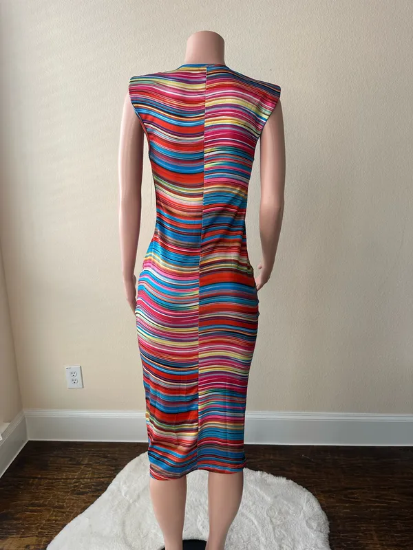 Multicolor | Midi Dress – Size M Multiple Size M - Image 3