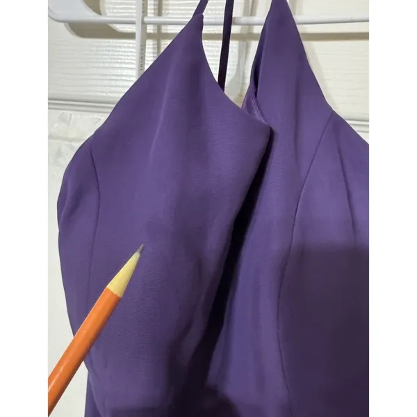 Gianni Bini Chic Purple Charlotte Chiffon Maxi Dress Sz14 Wedding Party‎ Boho Sweet Cute - Image 5