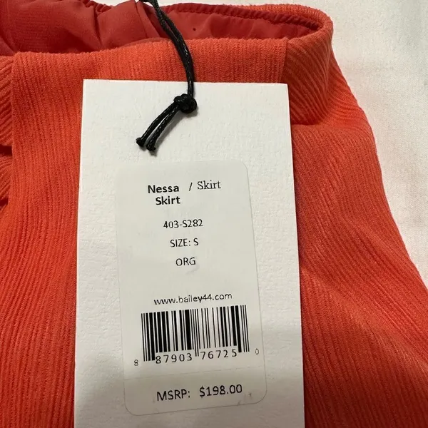 Bailey 44 Salmon Nessa Skirt Size Small In Orange - Image 9