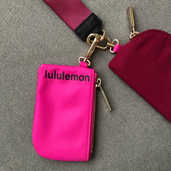 Lululemon Dual Pouch Wristlet Sonic Pink/Pomegranate/Black - Image 6