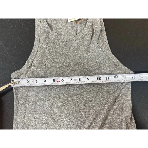AG Adriano Goldschmied XS Gray Marled Tank Top Sleeveless Stretch Minimalist - Image 10