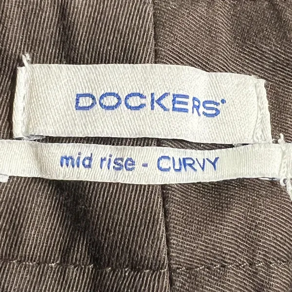 Dockers Pants Womens 10 Long Mid Rise Curvy Truly Slimming Straight Leg New - Image 4