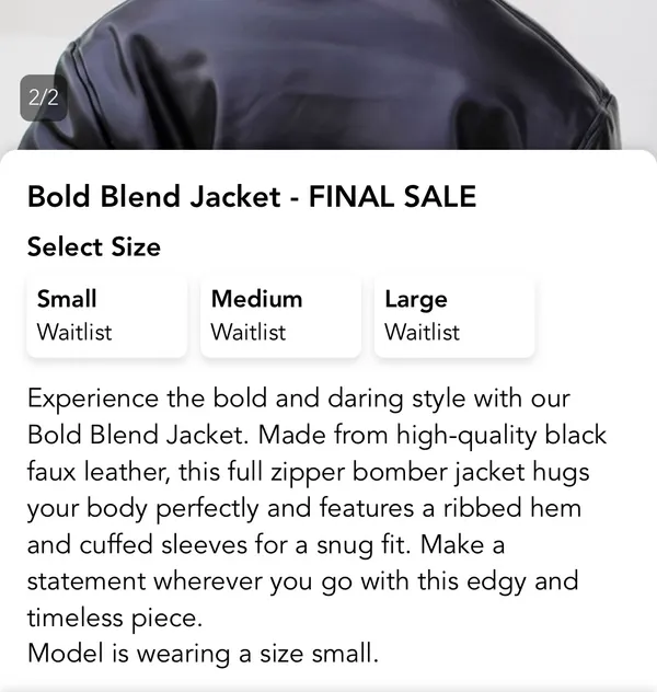 South Boutique Bold Blend Leather Jacket - Image 3