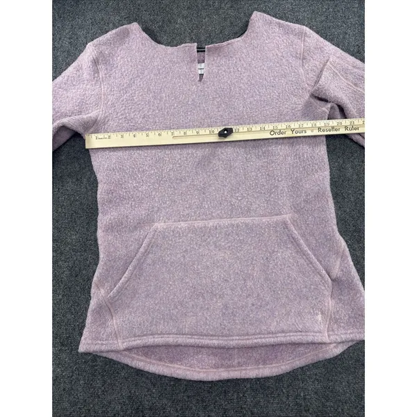Smartwool Hudson Trail Women’s M Pink Wool Blend Fleece Pullover SW011525 - Image 5