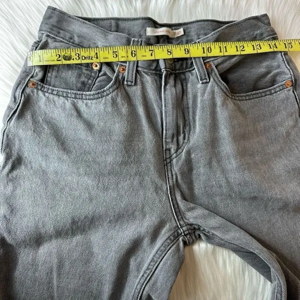 Levi’s Low Pro Straight Jeans Gray Wash Size 27 - Image 12