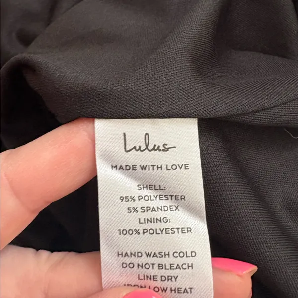 Lulus Love In Your Eyes Black Knotted Mermaid Maxi Dress Size Medium NWT Formal - Image 8