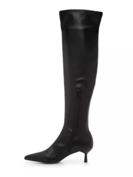Madden Girl Deserai Over-The-Knee Kitten Heel Boots Size 7.5M - Image 4