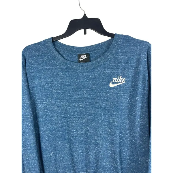 Nike Women’s 2X Blue Lightweight Pullover Sweatshirt Swoosh Logo Athleisure - Image 2