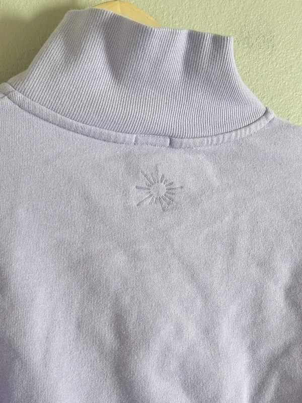 OFFLINE by Aerie Cropped Sweatshirt Quarter-Zip small - Image 5