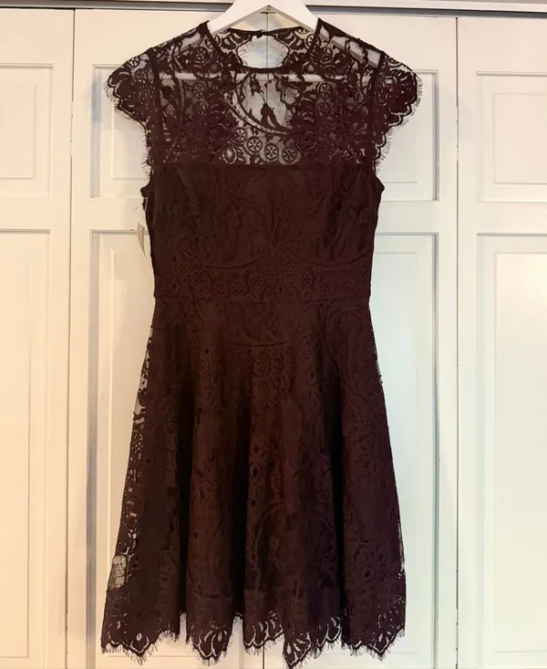 Nordstrom NWT Jack BB Dakota purple lace dress size 0 - Image 2
