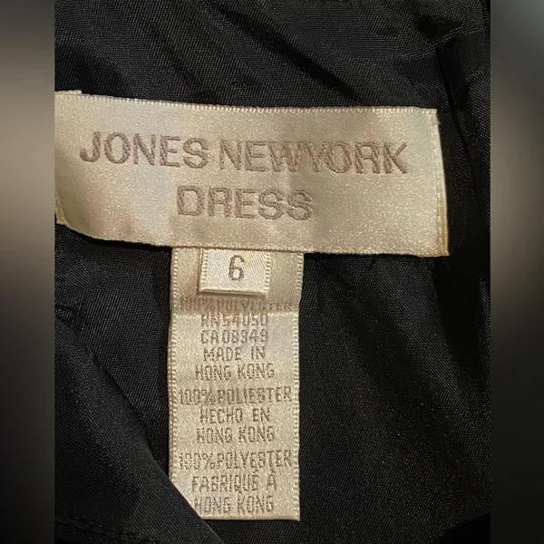Jones New York Black 2 piece Dress And Jacket Size 6 - Image 4