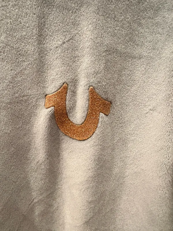 True Religion Glitter Velour Pullover Sweatshirt - Image 5