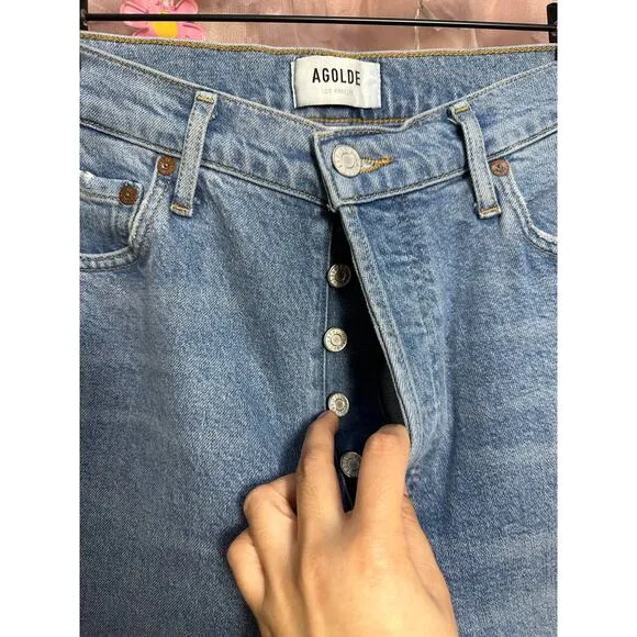 Agolde Nico Slim Straight Leg Jeans‎ Size 28 AD093D-1255 - Image 6