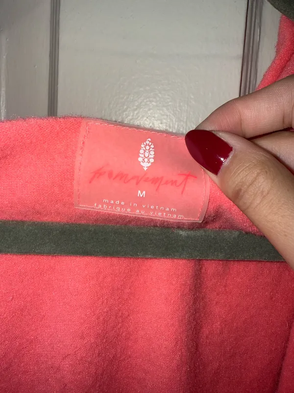 FP Movement Pink Cropped Hoodie - Image 2
