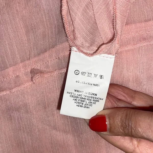 BUBISH Revolve Charlotte Sheer Maxi‎ Dress in Blush Size Medium - Image 7