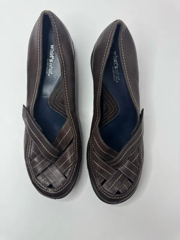 Aerosoles 'What's What' Brown Leather Loafers Size 9.5M - Image 2