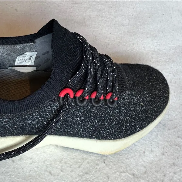 Allbirds Wool Tree Dasher Sneakers in Heathered black size W8 - Image 8