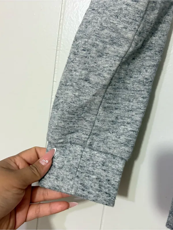 FIGS Essentials Hoodie XS Gray Full Zip Jacket Soft Fleece Medical Athleisure - Image 6