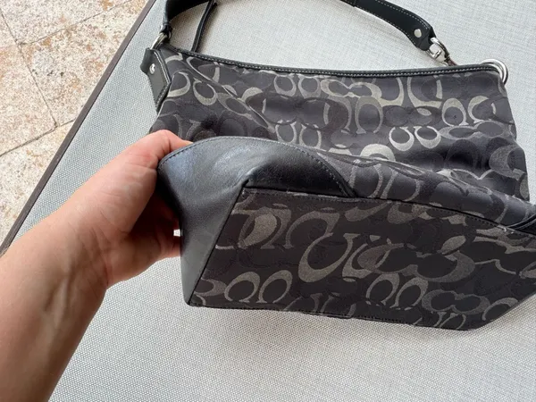 Coach Black Grey Shoulder Bag - Image 5