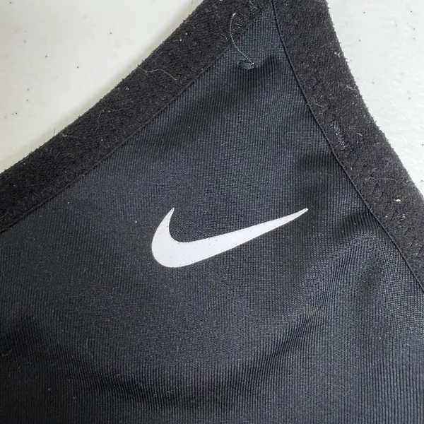 NIKE S Small Dri-Fit Indy Light Support Sports Bra Black Swoosh Logo Women's - Image 4