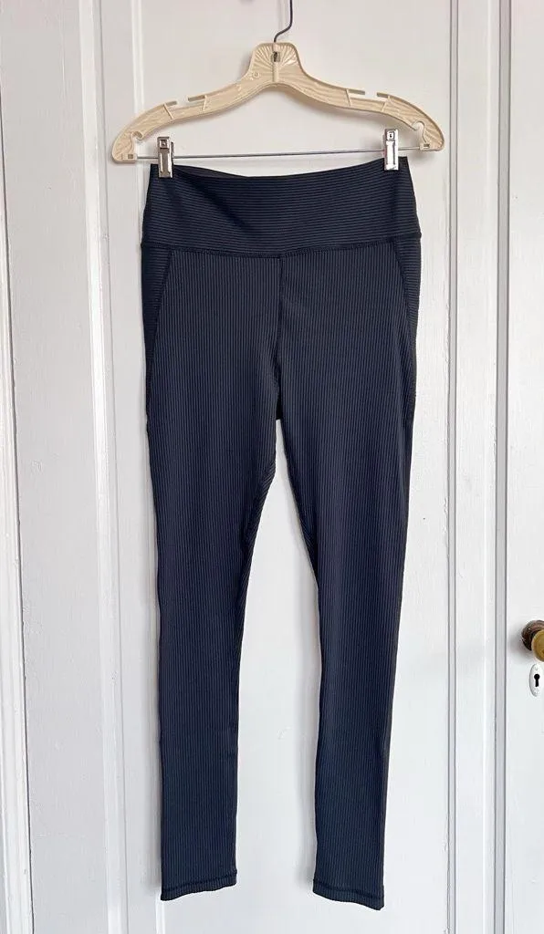 GLYDER • Jubilant Leggings black ribbed texture high rise workout athletic - Image 2