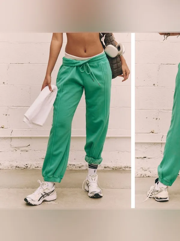 NWT Free People FP Movement Sprint To The Finish Pants - seafoam teal - XS - Image 3