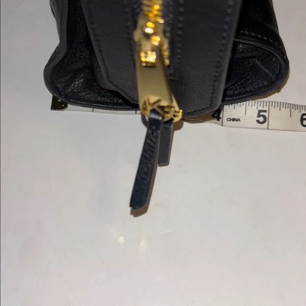 Kurt Geiger London Emma Tote Black Textured Leather Handbag Gold Toned Hardware - Image 16