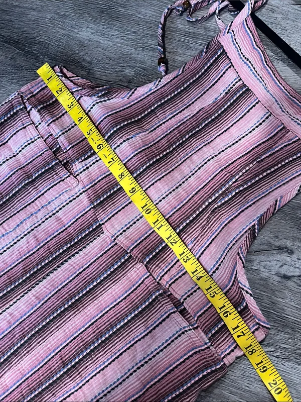 Free People Freya Stripe Overalls. NWT. Mauve combo - Image 13