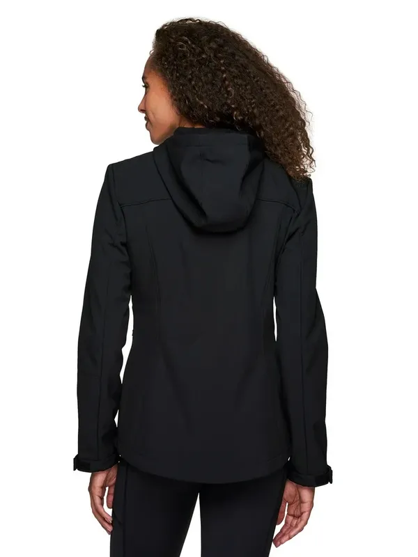 NEW Avalanche Women's Fleece Lined Hoodie Soft Shell Jacket in Black - Size M - Image 2