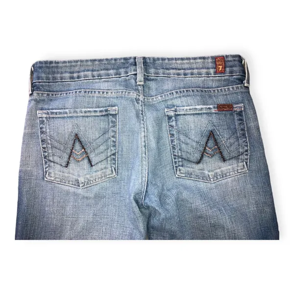 7 for All Mankind Womens medium wash bootcut jeans - Image 4