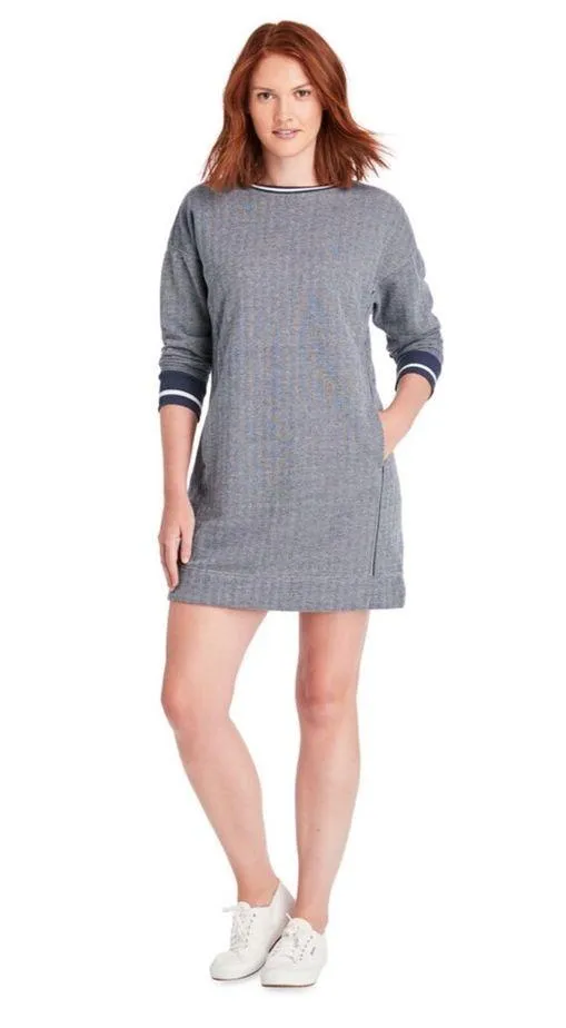 NWT Vineyard Vines Varsity Sweatshirt Dress Sz L - Image 4