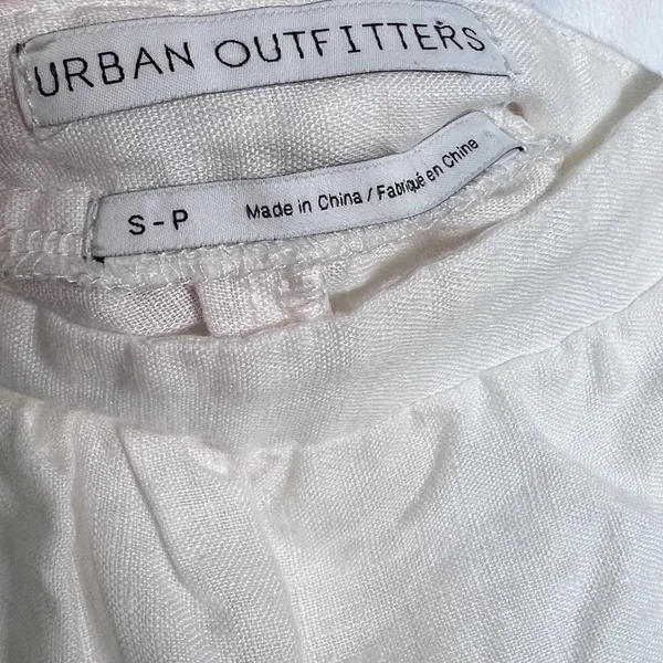 Urban Outfitters UO‎ White 100% Linen Juliana Midi Dress Women’s Small - Image 7