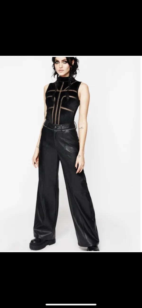 Disturbia Faux Leather Pants - Image 9