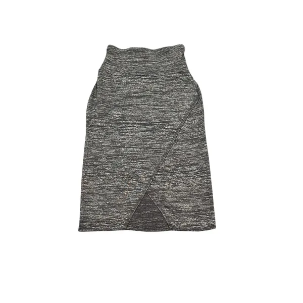Aritzia Wilfred Free Tyra Heathered Grey Bodycon Skirt XS - Image 2