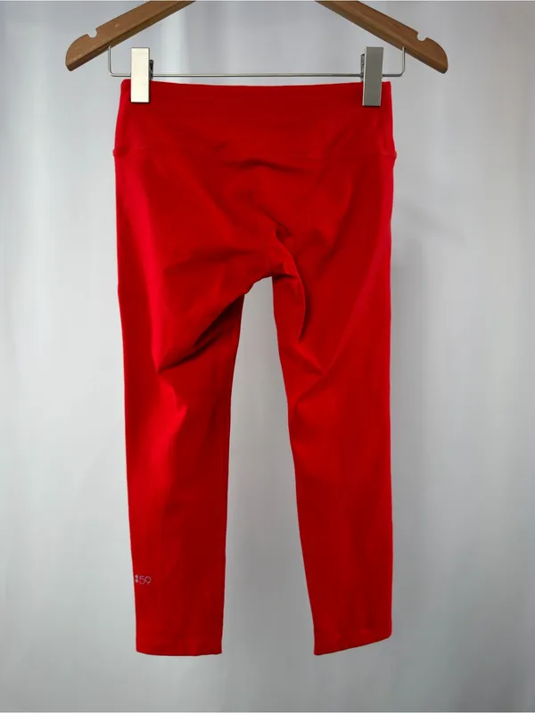 Splits59 Red Nova Performance Low Rise Capri Leggings Size Extra Small‎ - Image 7