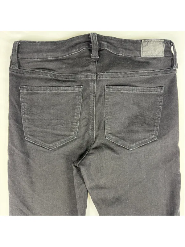 American Eagle Next Level Stretch Black Jegging Jeans Women 6 Skinny Mid Rise - Image 5