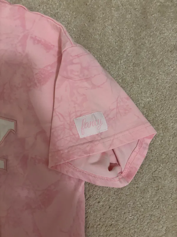Fancy Boutique D Fancy Oversized Embroidered Tee - Pink Camo - Image 3