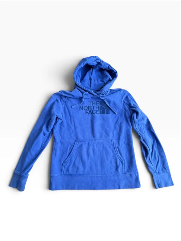 Women's The North Face Blue Pullover Hoodie Sweatshirt Size S - Image 2