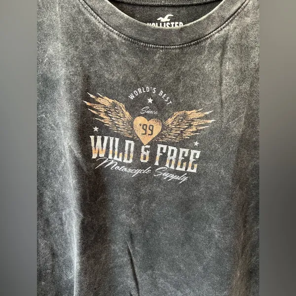 Hollister‎ Women’s Marble Wild & Free T Shirt Size S - Image 4