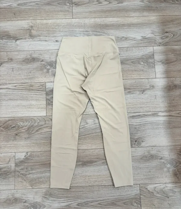 Poshdivah Beige High Waisted Workout Leggings Size M - Image 2