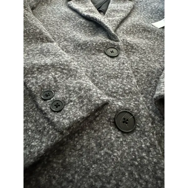 NWT Soft brushed oversized blazer in gray black size XL - Image 7